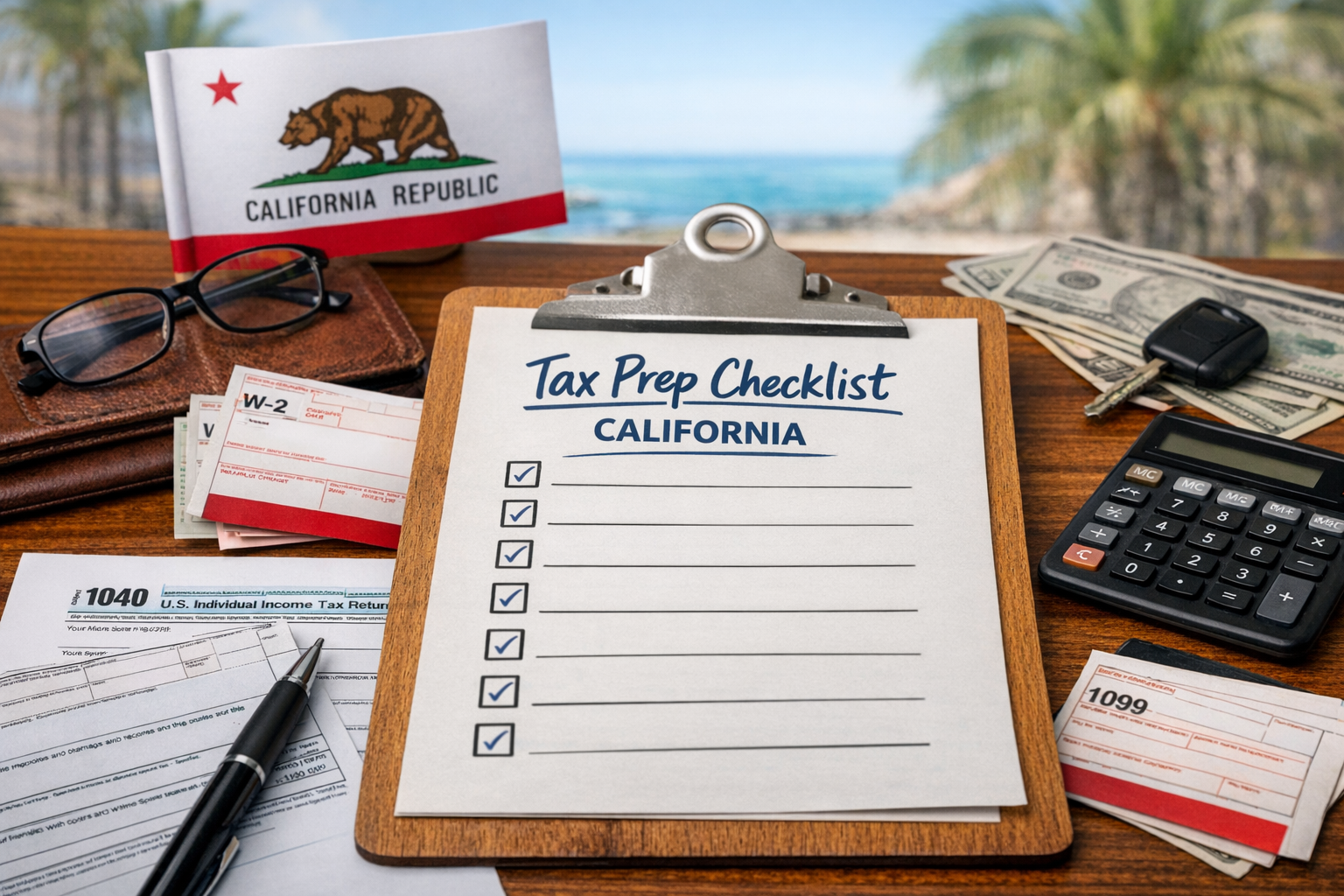 California tax prep checklist showing common filing mistakes to avoid in 2026